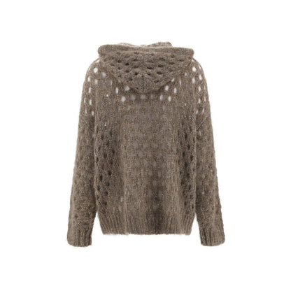 Brunello Cucinelli Perforated Wool Cardigan