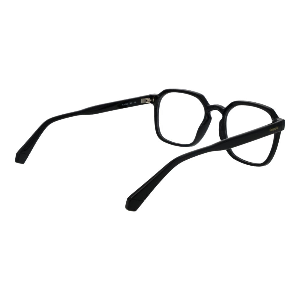 Polaroid Unisex Black Optical Frames – Square Full-Rim