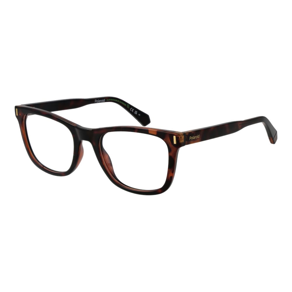 Polaroid Women’s Optical Frames – Brown Rectangle Full-Rim
