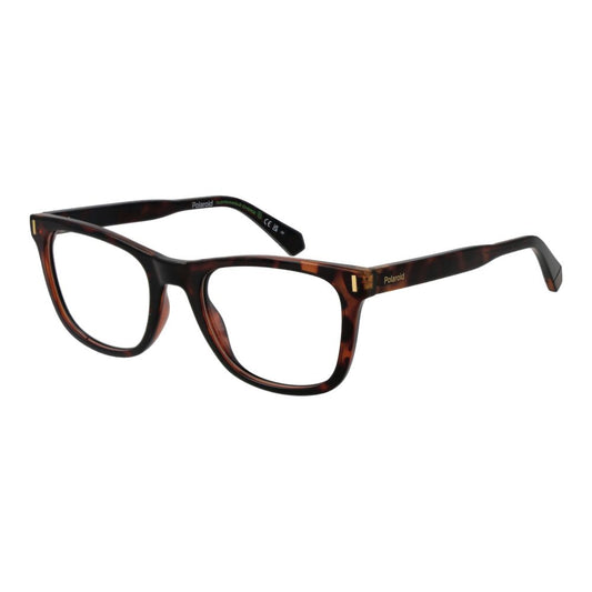Polaroid Women’s Optical Frames – Brown Rectangle Full-Rim