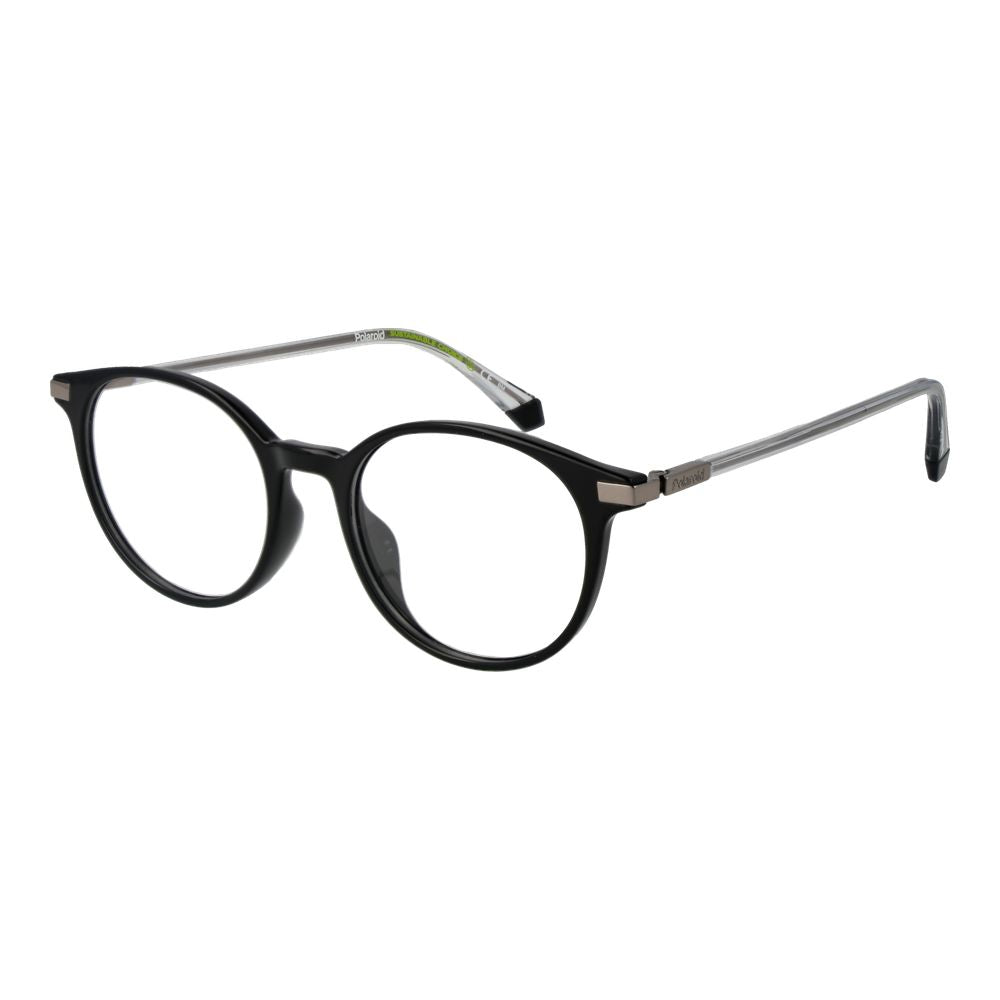 Polaroid Unisex Black Optical Frames – Panto Full-Rim Design