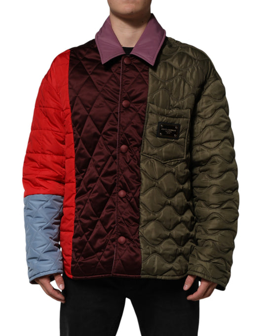 Dolce & Gabbana Multicolor Patchwork Quilted Jacket