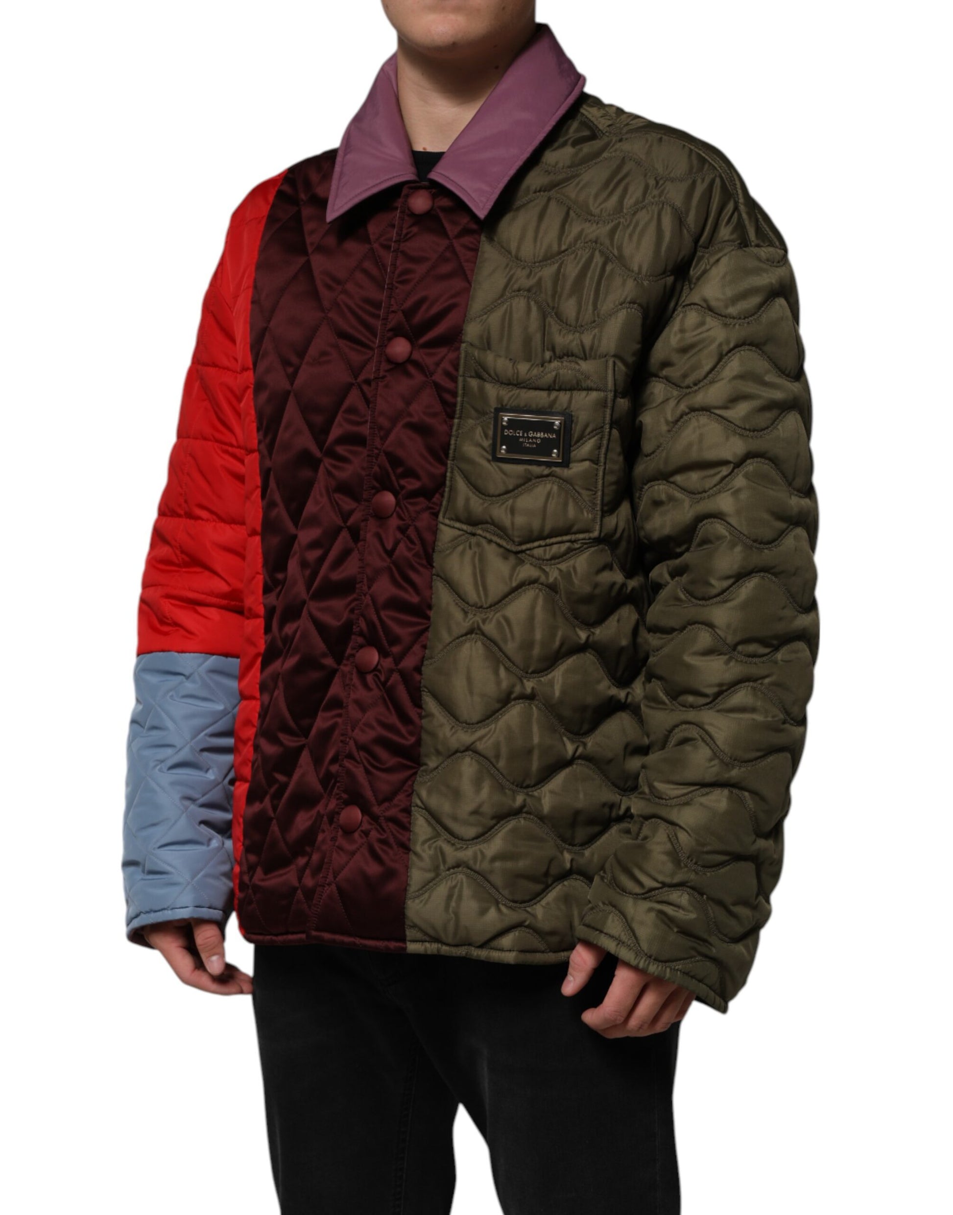 Dolce & Gabbana Multicolor Patchwork Quilted Jacket