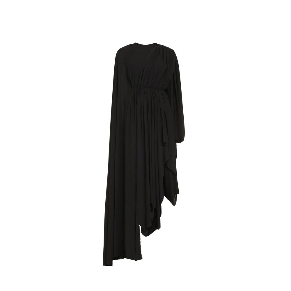 Balenciaga All In Black Crepe Dress