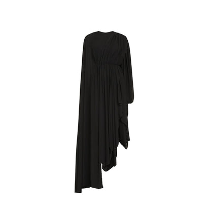 Balenciaga All In Black Crepe Dress