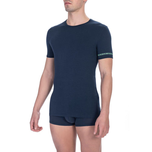 Bikkembergs Black Cotton Men T-Shirt Bi-pack