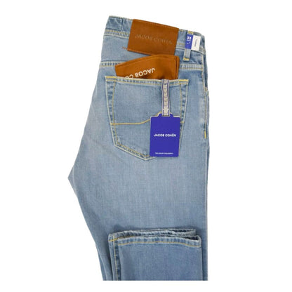 Jacob Cohen Blue Cotton Bard Slim Fit Stretch Jeans