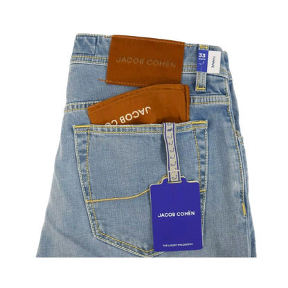 Jacob Cohen Blue Cotton Bard Slim Fit Stretch Jeans