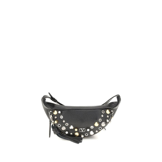 Valentino Garavani Nellcôte Fanny Pack - Garnet Calfskin with Signature VLogo