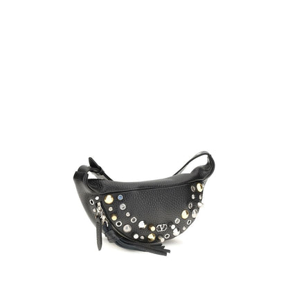 Valentino Garavani Nellcôte Fanny Pack - Garnet Calfskin with Signature VLogo