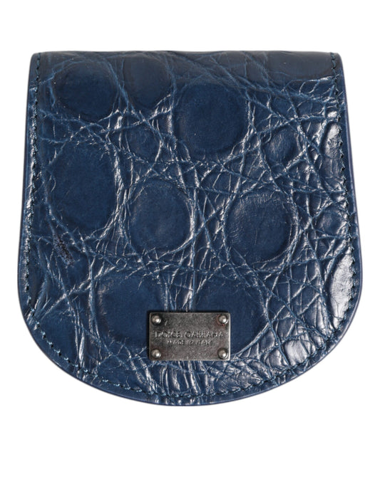 Dolce & Gabbana Exquisite Exotic Skin Coin Case Wallet