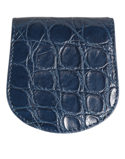 Dolce & Gabbana Exquisite Exotic Skin Coin Case Wallet