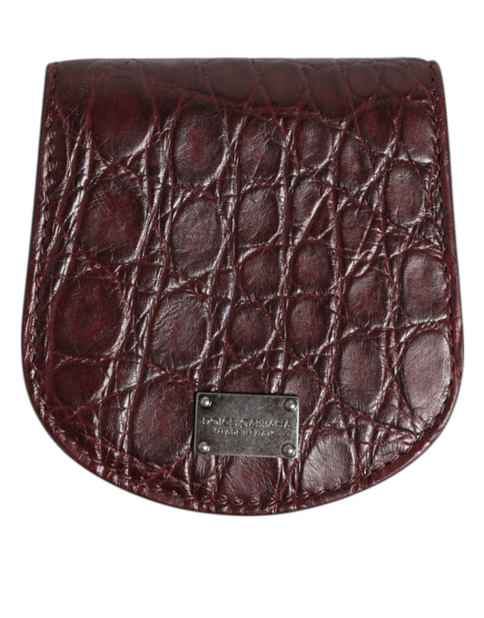 Dolce & Gabbana Exquisite Exotic Skin Coin Case Wallet