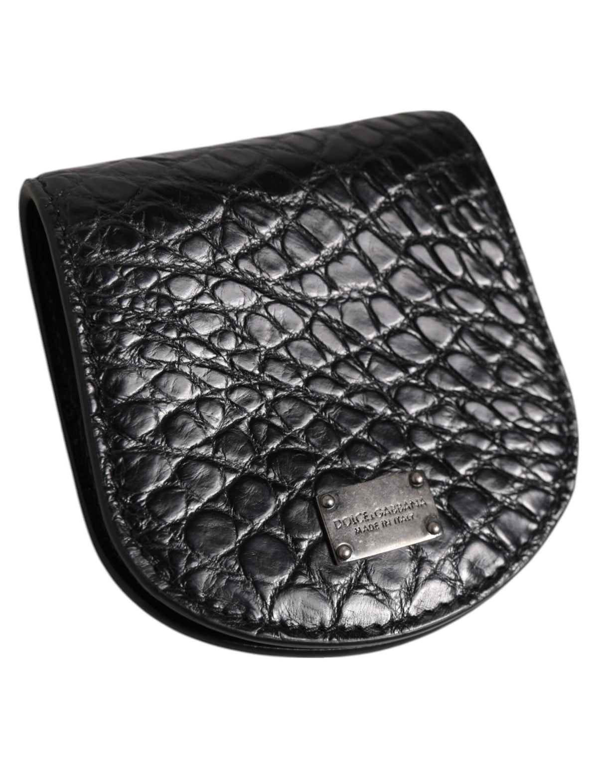 Dolce & Gabbana Exquisite Exotic Skin Coin Case Wallet