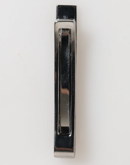 Dolce & Gabbana Silver Tone Brass Logo Branded Men's Tie Clip