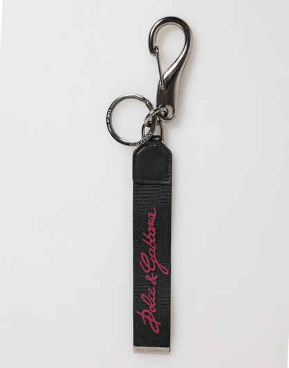 Dolce & Gabbana DG Logo Silver Men Keychain