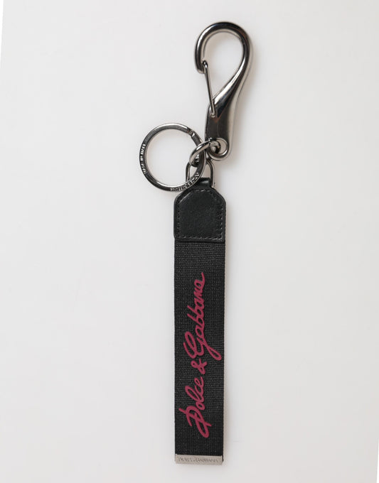 Dolce & Gabbana DG Logo Silver Men Keychain
