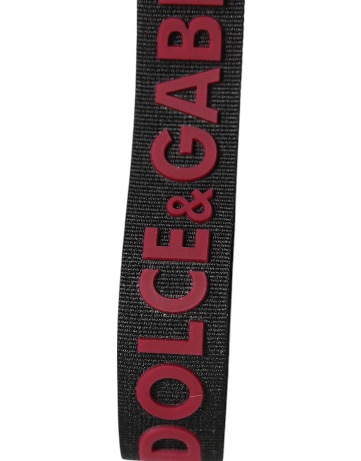 Dolce & Gabbana Black Red DG Logo Keychain