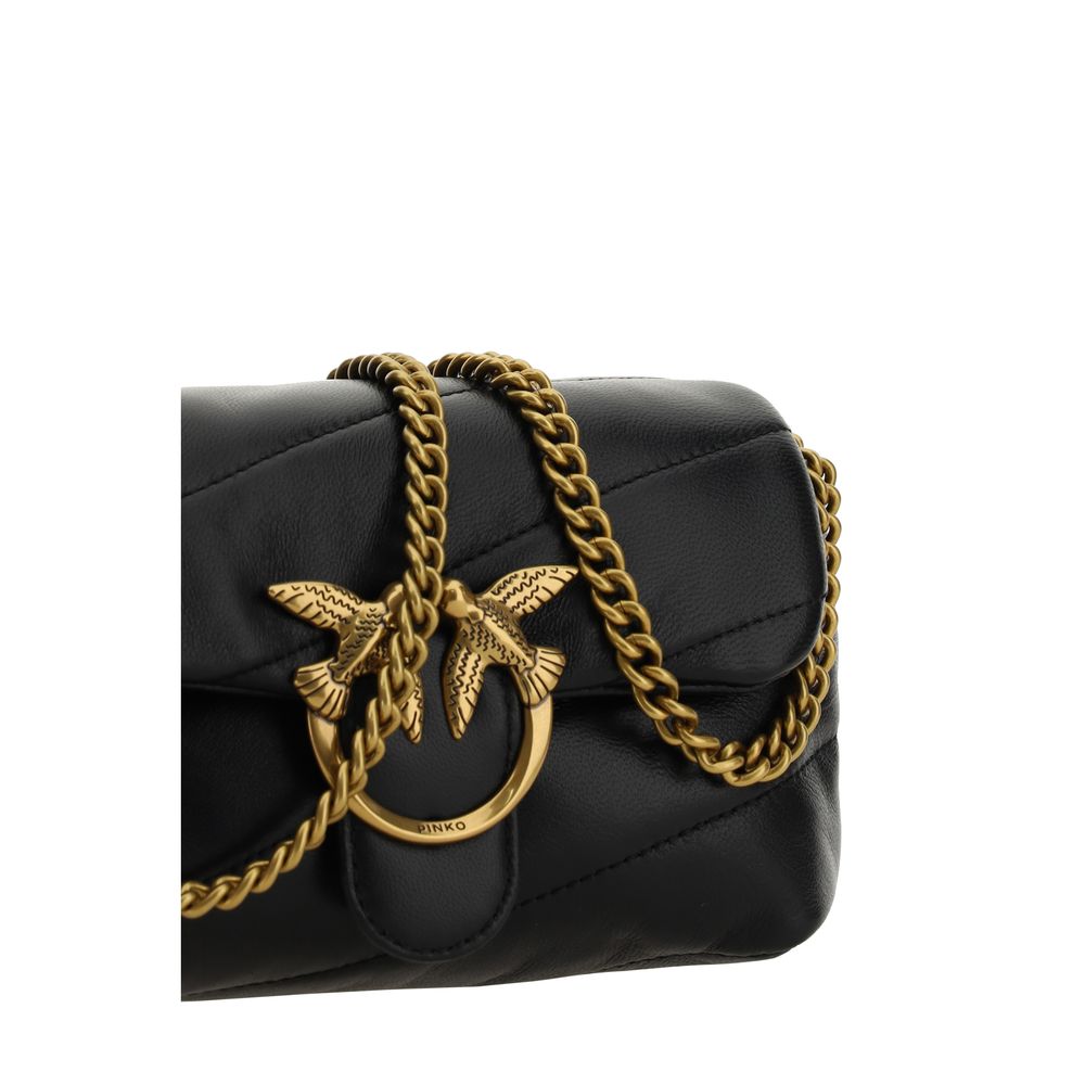 PINKO Love Baby Shoulder Bag - Calfskin Elegance