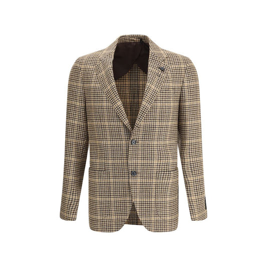 Lardini Single-Breasted Blazer in Houndstooth