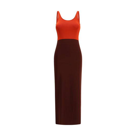 Fendi Colourblock Maxi Knit Dress