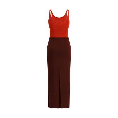 Fendi Colourblock Maxi Knit Dress