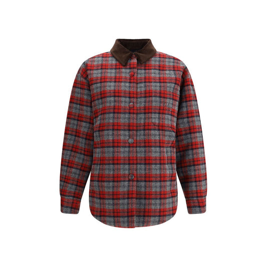 Miu Miu Plaid Bomber Jacket