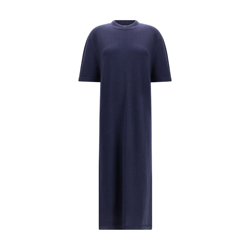 SA SU PHI Blue Short Sleeve Cashmere Maxi Dress