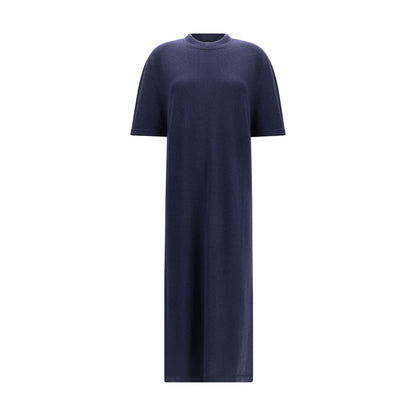 SA SU PHI Blue Short Sleeve Cashmere Maxi Dress