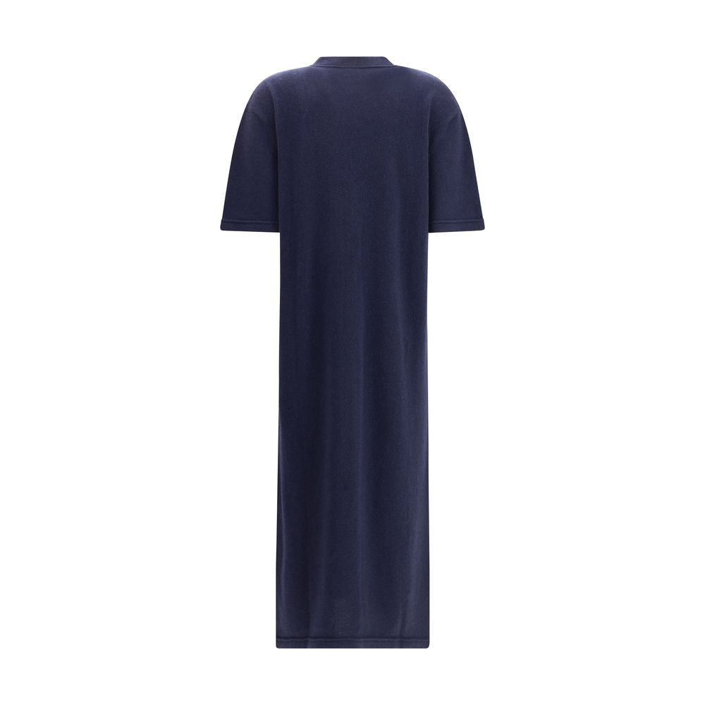 SA SU PHI Blue Short Sleeve Cashmere Maxi Dress