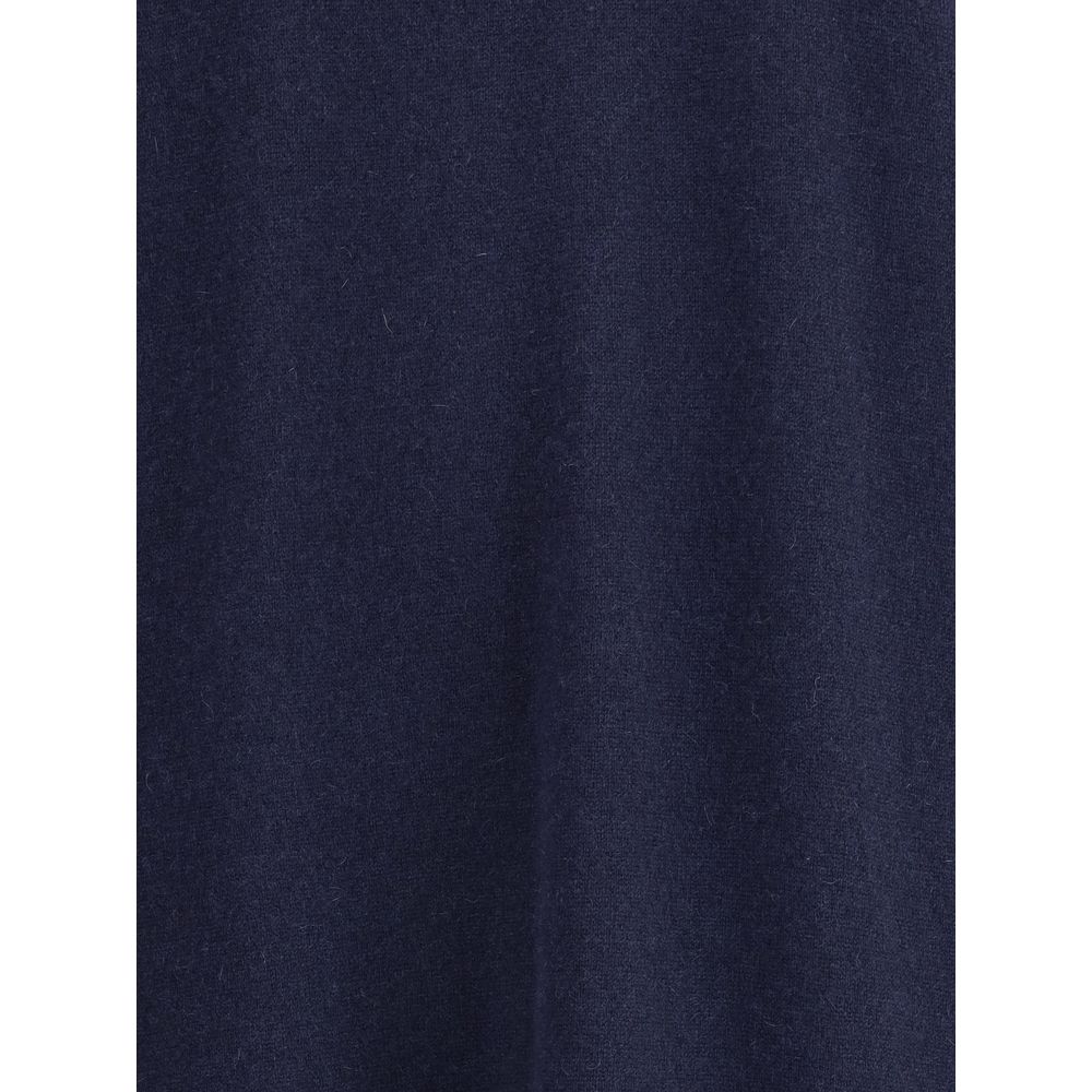 SA SU PHI Blue Short Sleeve Cashmere Maxi Dress