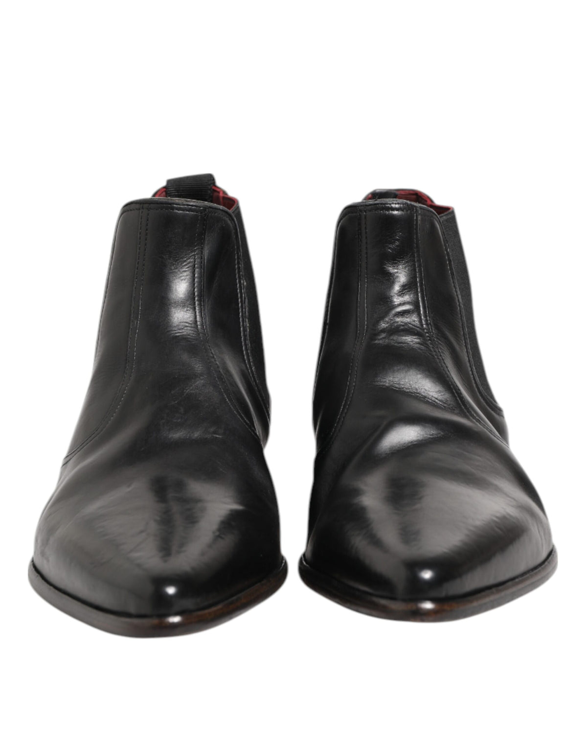 Dolce & Gabbana Black Chelsea Slip On Men's Ankle Boots