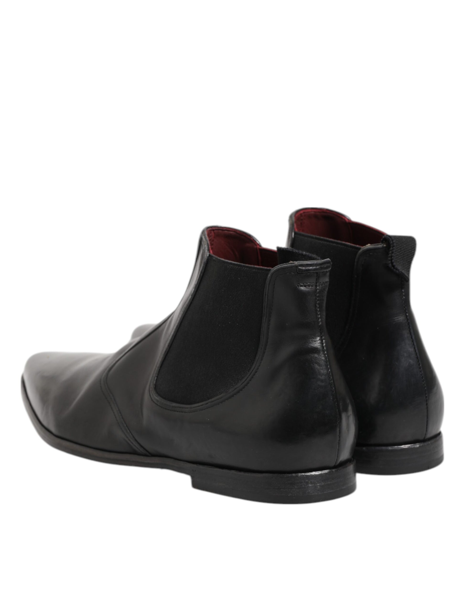 Dolce & Gabbana Black Chelsea Slip On Men's Ankle Boots
