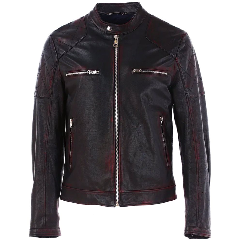 Dolce & Gabbana Black Goatskin Bomber Jacket