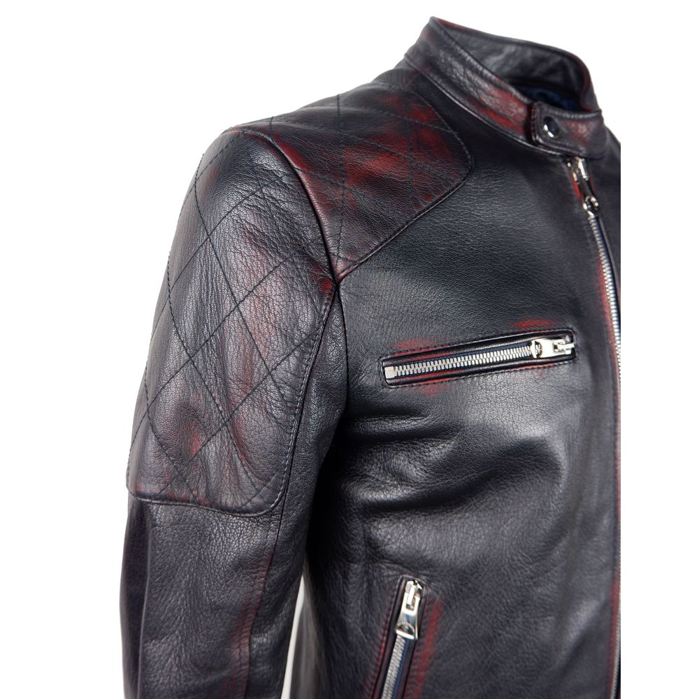 Dolce & Gabbana Black Goatskin Bomber Jacket