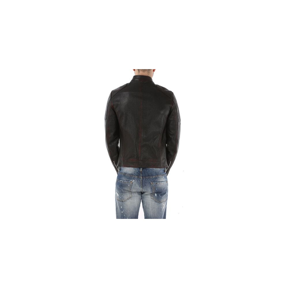 Dolce & Gabbana Black Goatskin Bomber Jacket