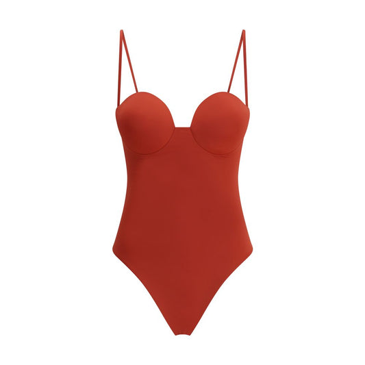 Magda Butrym One Piece Swimsuit in Bright Red