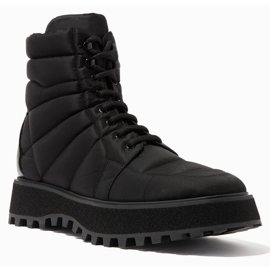 Dolce & Gabbana Black Nylon Ankle Boot