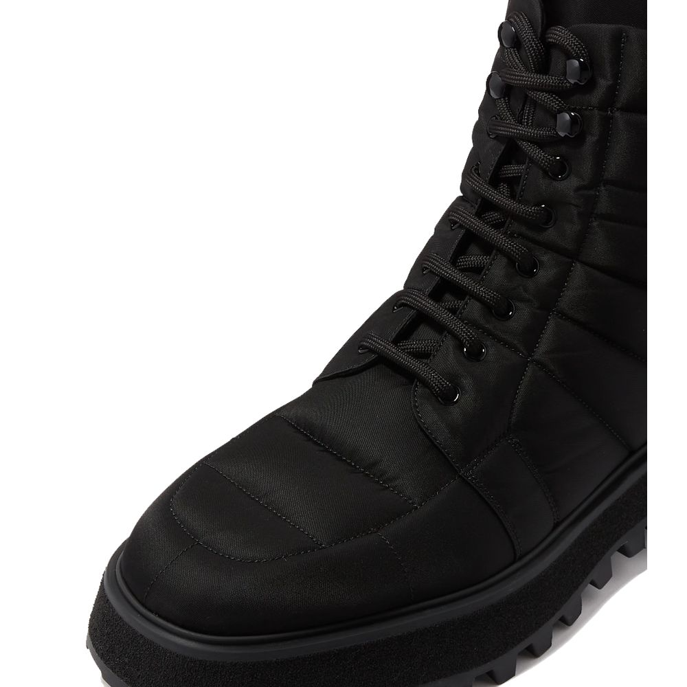 Dolce & Gabbana Black Nylon Ankle Boot