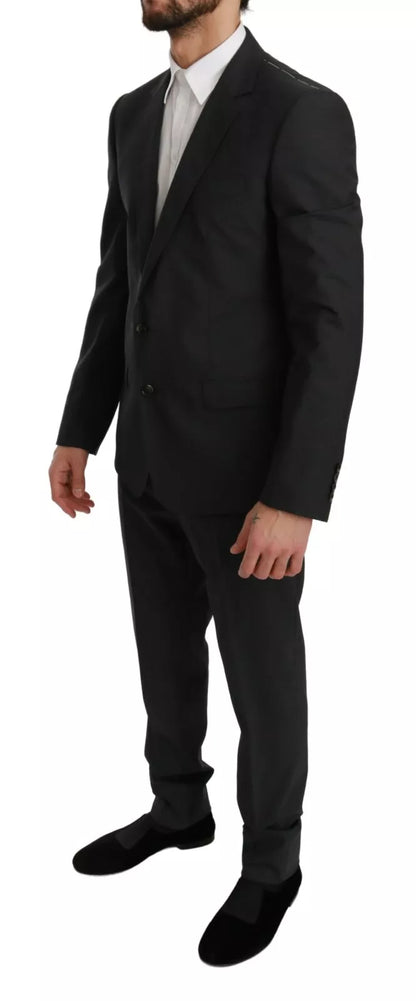 Dolce & Gabbana Slim Fit MARTINI Wool Gray Suit