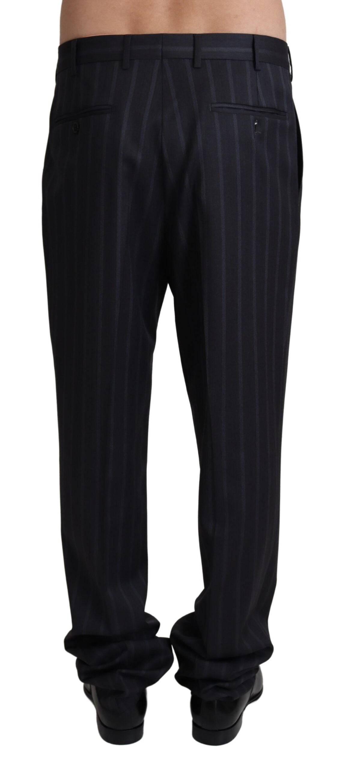Dolce & Gabbana Gray Wool Blend Formal Trousers