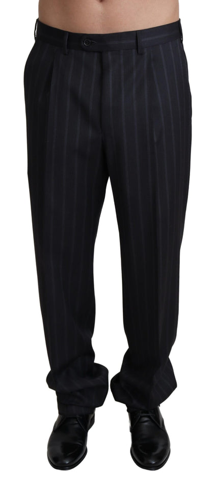 Dolce & Gabbana Gray Wool Blend Formal Trousers