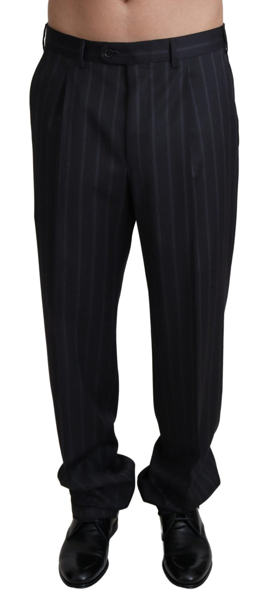Dolce & Gabbana Gray Wool Blend Formal Trousers