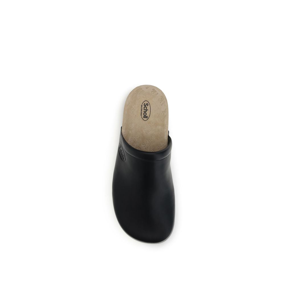 Balenciaga Leather Mules with Cork Insole