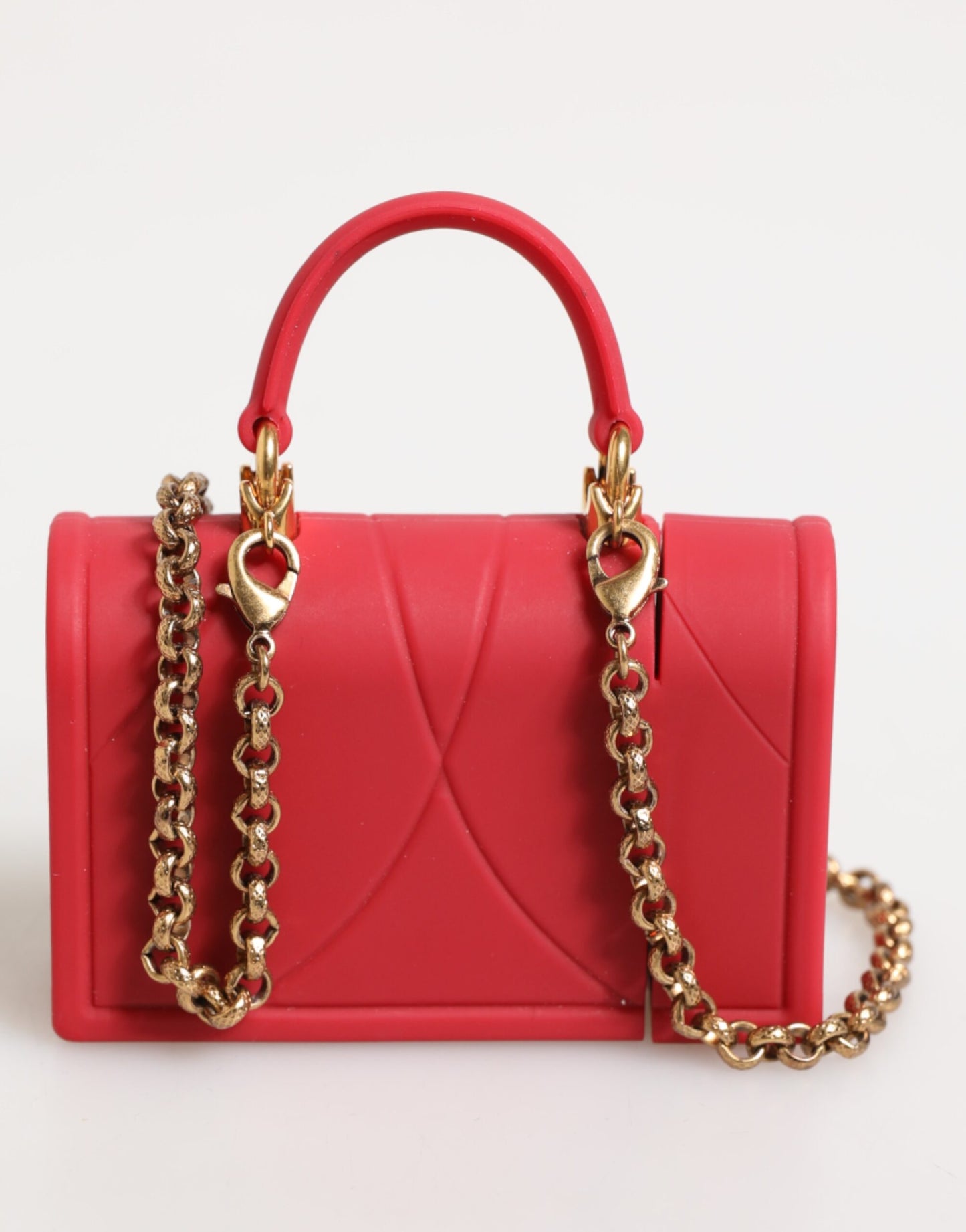 Dolce & Gabbana Red Silicone Devotion Heart Cover Bag for Airpods