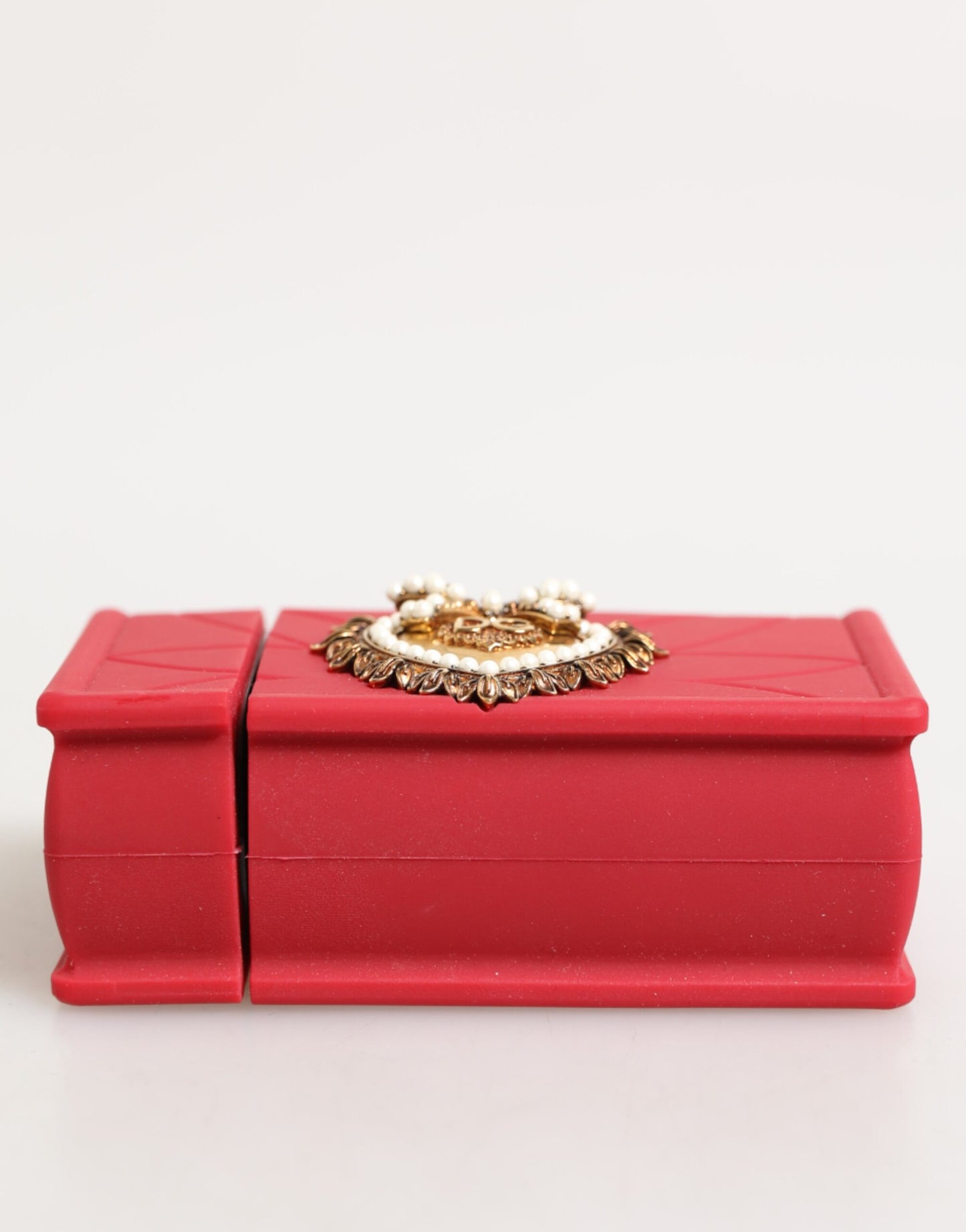 Dolce & Gabbana Red Silicone Devotion Heart Cover Bag for Airpods