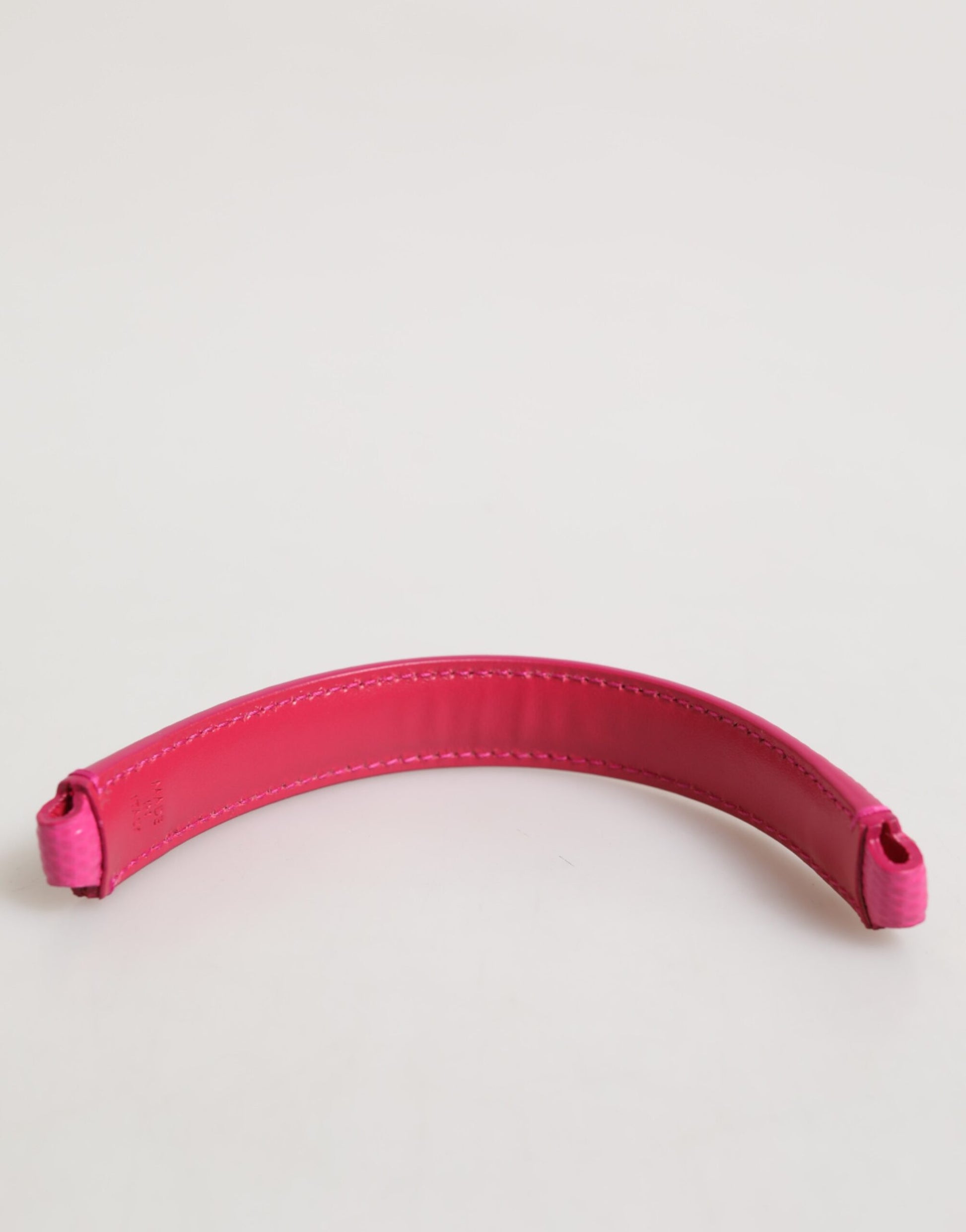 Dolce & Gabbana Pink Embellished Leather Shoulder Strap