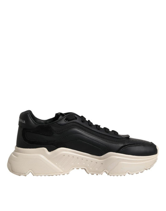 Dolce & Gabbana Black White Daymaster Low Top Sneakers for Men