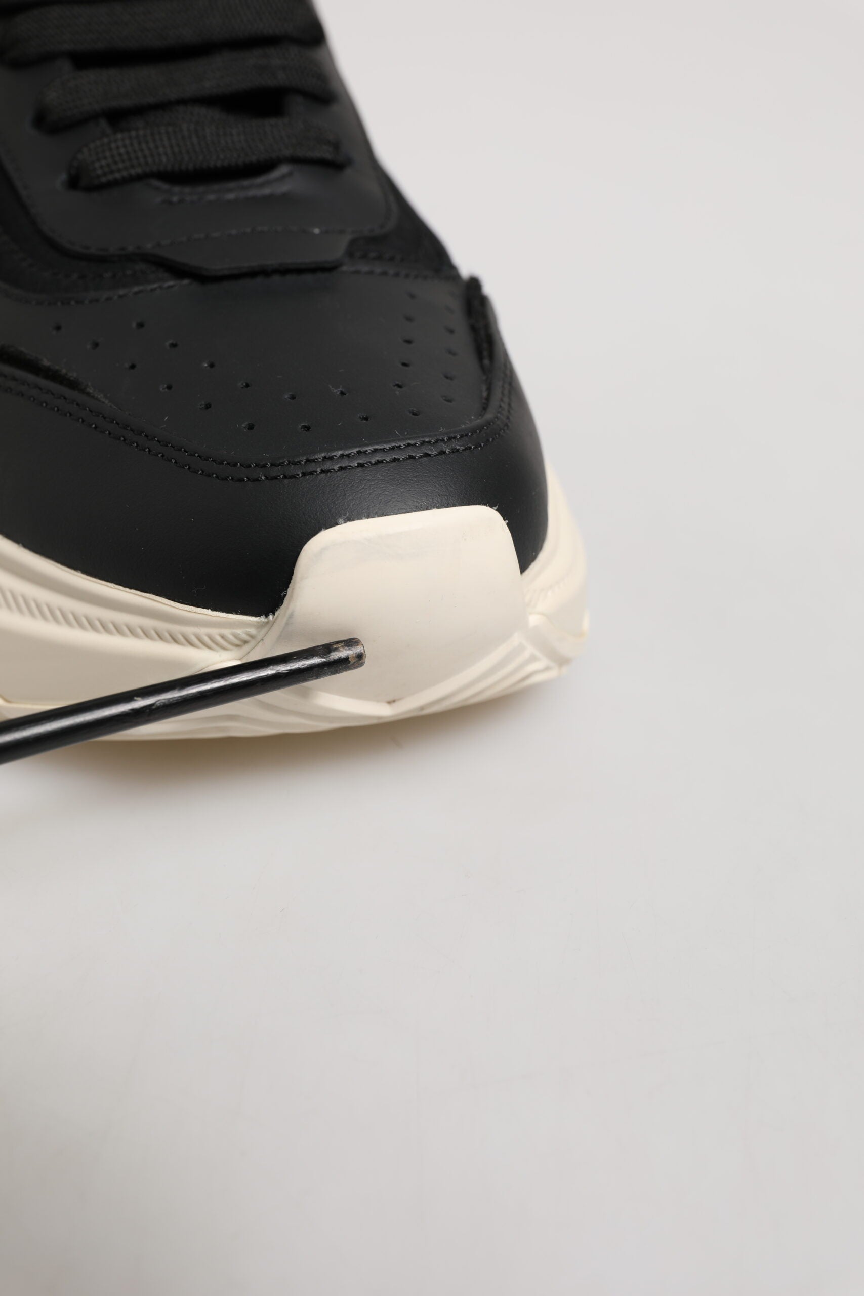 Dolce & Gabbana Black White Daymaster Low Top Sneakers for Men