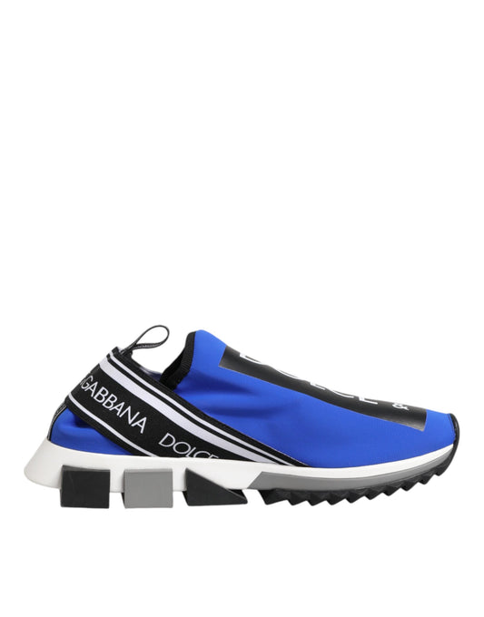 Dolce & Gabbana Blue Logo Low Top Sorrento Sneakers for Men